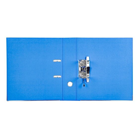 Archivador de palanca liderpapel a4 documenta forrado pvc con rado lomo 75mm azul compresor metalico