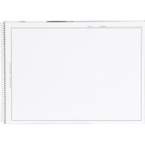Bloc dibujo liderpapel lineal espiral 230x325mm 20 hojas 130g/m2 con recuadro perforado