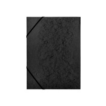 Carpeta q-connect gomas kf02169 carton simil-prespan solapas 320x243 mm negra