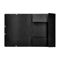 Carpeta q-connect gomas kf02169 carton simil-prespan solapas 320x243 mm negra