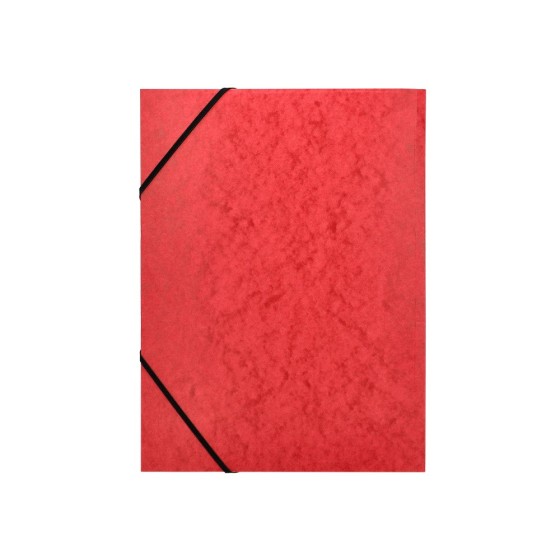 Carpeta q-connect gomas kf02165 carton simil-prespan solapas 320x243 mm roja