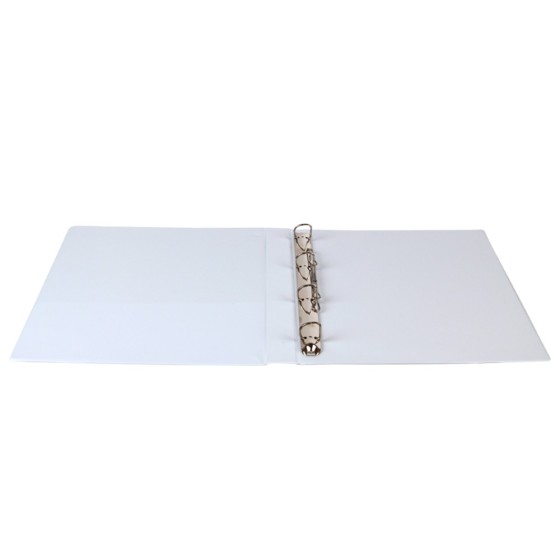 Carpeta canguro 4 anillas mixtas 16mm liderpapel a4 plastico blanca
