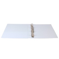 Carpeta canguro 4 anillas mixtas 16mm liderpapel a4 plastico blanca