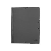 Carpeta liderpapel gomas folio solapas plastico negra