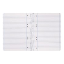 Cuaderno espiral liderpapel a5 micro serie azul tapa blanda 80h 75 gr horizontal 6 taladros azul