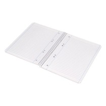 Cuaderno espiral liderpapel a5 micro serie azul tapa blanda 80h 75 gr horizontal 6 taladros azul