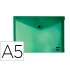 Carpeta liderpapel dossier broche 34353 polipropileno din a5 verde transparente