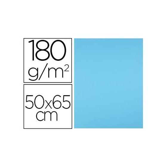 Cartulina liderpapel 50x65 cm 180g/m2 azul turquesa