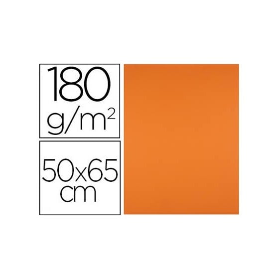 Cartulina liderpapel 50x65 cm 180g/m2 naranja