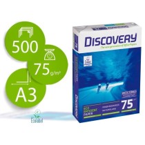 Papel fotocopiadora discovery din a3 75 grs. papel multiuso ink-jet y laserpaquete de 500 hojas