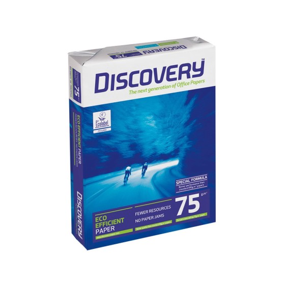 Papel fotocopiadora discovery din a3 75 grs. papel multiuso ink-jet y laserpaquete de 500 hojas