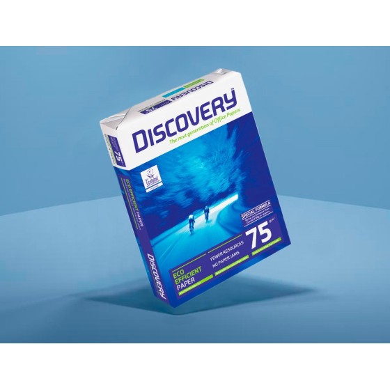 Papel fotocopiadora discovery din a4 75 gramos papel multiuso ink-jet y laserpaquete de 500 hojas