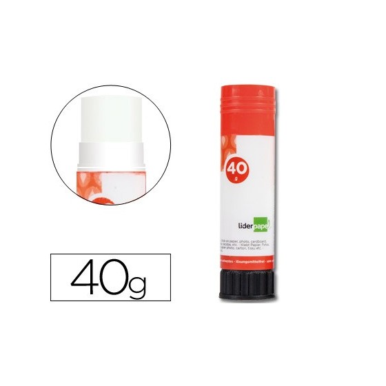 Pegamento liderpapel en barra 40 gr unidad