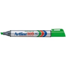 Rotulador artline marcador permanente 109 verde punta biselada