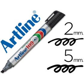 Rotulador artline marcador permanente 109 negro -punta biselada
