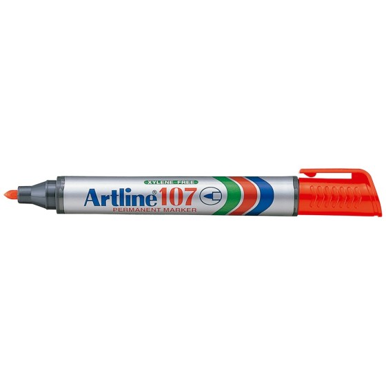 Rotulador artline marcador permanente 107 rojo punta redonda