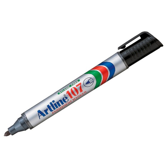 Rotulador artline marcador permanente 107 negro punta redonda