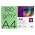 Cartulina liderpapel a4 180g/m2 verde billar paquete de 100 hojas