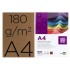 Cartulina liderpapel a4 180g/m2 marron paquete de 100 hojas