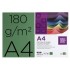 Cartulina liderpapel a4 180g/m2 verde abeto paquete de100 hojas
