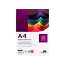 Cartulina liderpapel a4 180g/m2 naranja fuerte paquetede 100 hojas
