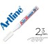 Rotulador artline marcador permanente ek-400 xf blanco punta redonda 2.3 mm metal caucho y plastico