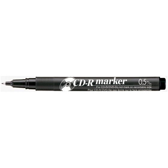 Rotulador artline para cd punta de fibra permanente ek-883 negro -punta redonda 0.5 mm