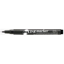 Rotulador artline para cd punta de fibra permanente ek-883 negro -punta redonda 0.5 mm