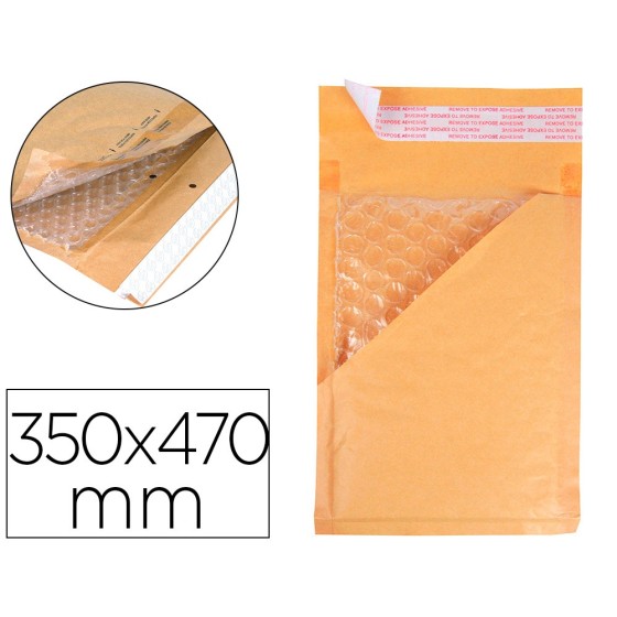 Sobre burbujas crema q-connect k/7 350 x 490 mm