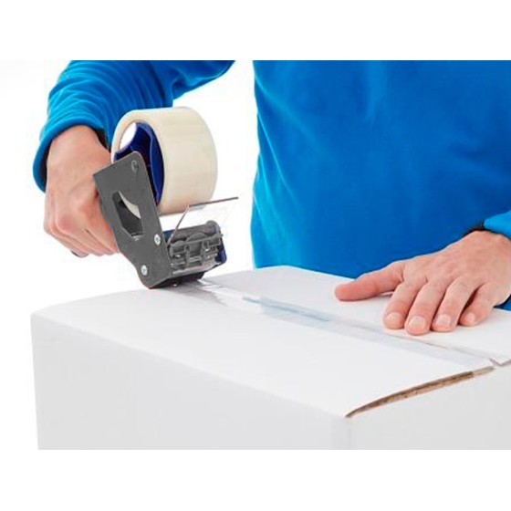 Cinta adhesiva q-connect polipropileno transparente 66 mt x 50 mm para embalaje