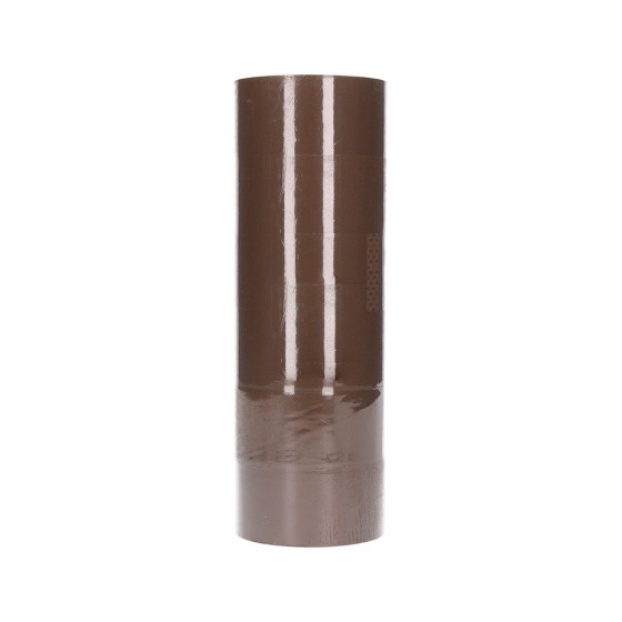 Cinta adhesiva q-connect polipropileno havana 66 mt x 50 mm para embalaje
