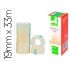 Cinta adhesiva q-connect 33 mt x 19 mm