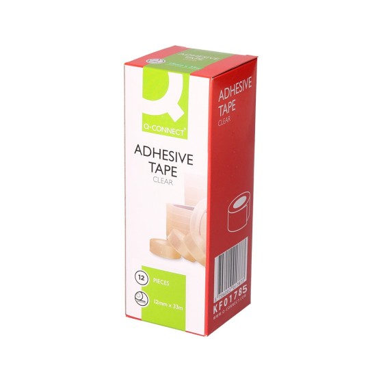 Cinta adhesiva q-connect 33 mt x 12 mm