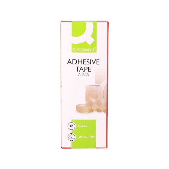 Cinta adhesiva q-connect 33 mt x 12 mm