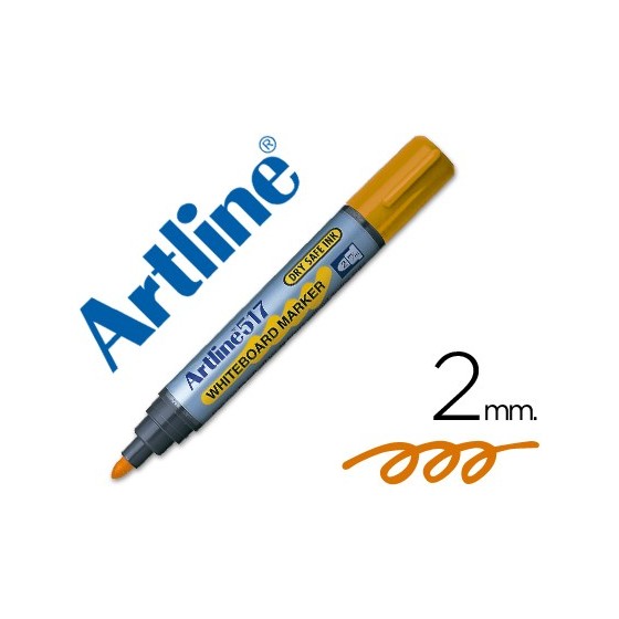 Rotulador artline pizarra ek-517 naranja punta redonda 2 mm tinta de bajo olor
