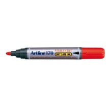 Rotulador artline marcador permanente 170 rojo punta redonda 2 mm antisecado