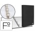 Carpeta de 4 anillas 25mm mixtas liderpapel folio carton forrado paper coat negra