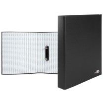 Carpeta de 2 anillas 25mm mixtas liderpapel folio carton forrado paper coat plastico negra