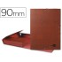 Carpeta proyectos liderpapel folio lomo 90mm carton forradocuero