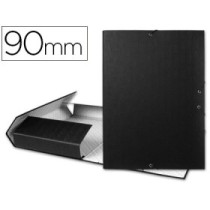 Carpeta proyectos liderpapel folio lomo 90mm carton forradonegra