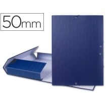 Carpeta proyectos liderpapel folio lomo 50mm carton forradoazul