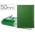 Carpeta proyectos liderpapel folio lomo 50mm carton forradoverde