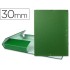Carpeta proyectos liderpapel folio lomo 30mm carton forrado verde