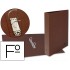Carpeta de 2 anillas 25mm mixtas liderpapel folio carton cuero forrado compresor plastico