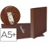 Carpeta de 2 anillas 25mm mixtas liderpapel cuarto carton cuero forrado compresor plastico
