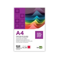 Cartulina liderpapel a4 180g/m2 rojo paquete de 100 hojas
