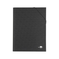 Carpeta clasificadora liderpapel 12 departamentos folio prolongado carton forrado negra