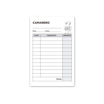 Talonario liderpapel camarero bolsillo original y 2 copias t350