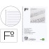 Bloc musica liderpapel pentagrama 3mm folio 20 hojas 100g/m2