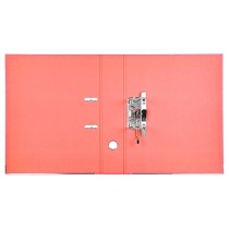 Archivador de palanca liderpapel folio documenta forrado pvc con rado lomo 75mm rojo compresor metalico